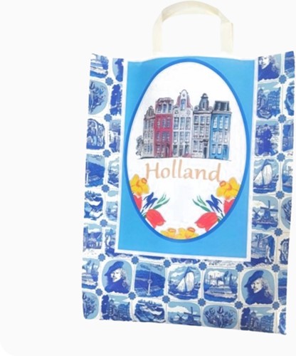 Delft Blue Giftbag with Tulips
