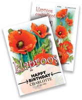 Poppy Personalized Printed Seed Packets - 500 pieces-2
