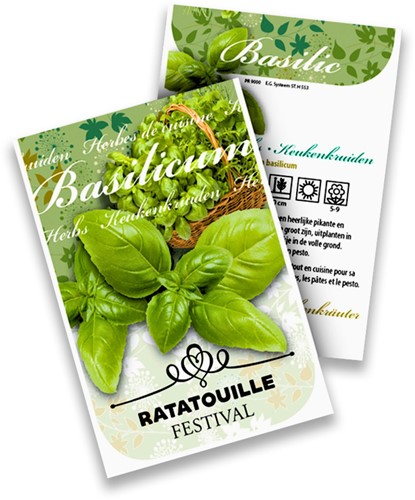 Basil Personalized Printed Seed Packets - 100 pieces-2