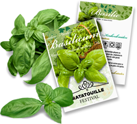 Basil Personalized Printed Seed Packets - 1.000 pieces