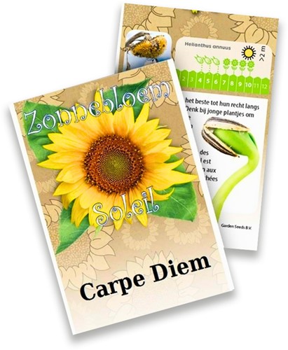 Sunflower Personalized Printed Seed Packets - 250 pieces-2